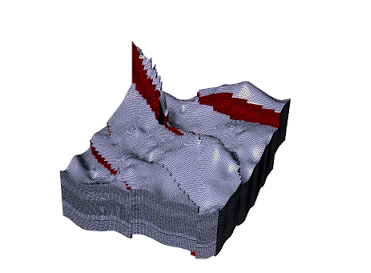 Animated HexaShrink multiscale representation of an hexahedral geoscience mesh for the visualization and compression: pillar grid, geometry, rock type