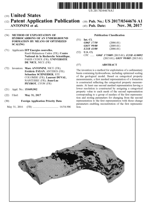 Method of exploitation of hydrocarbons of an underground formation by means of optimized scaling